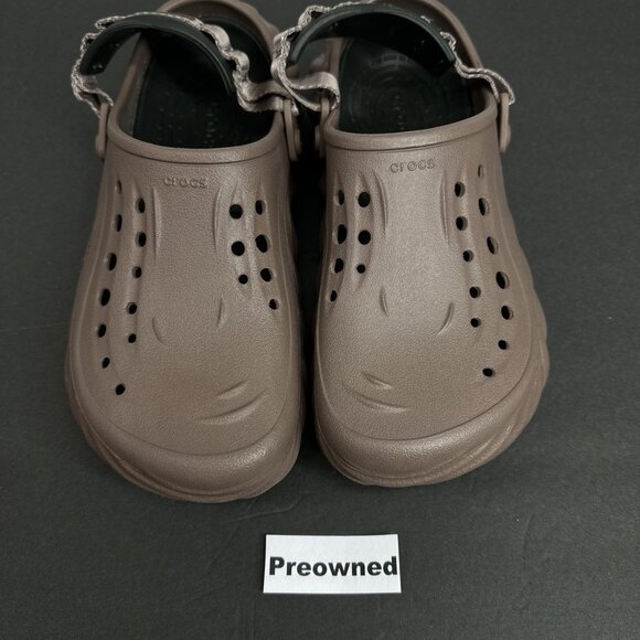 Crocs Echo Clog Truffle Men’s Slip On Sandal 207937-0LF Preowned